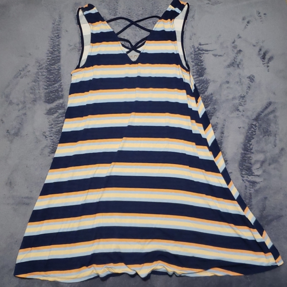 NWOT Striped Bathing Suit Coverup